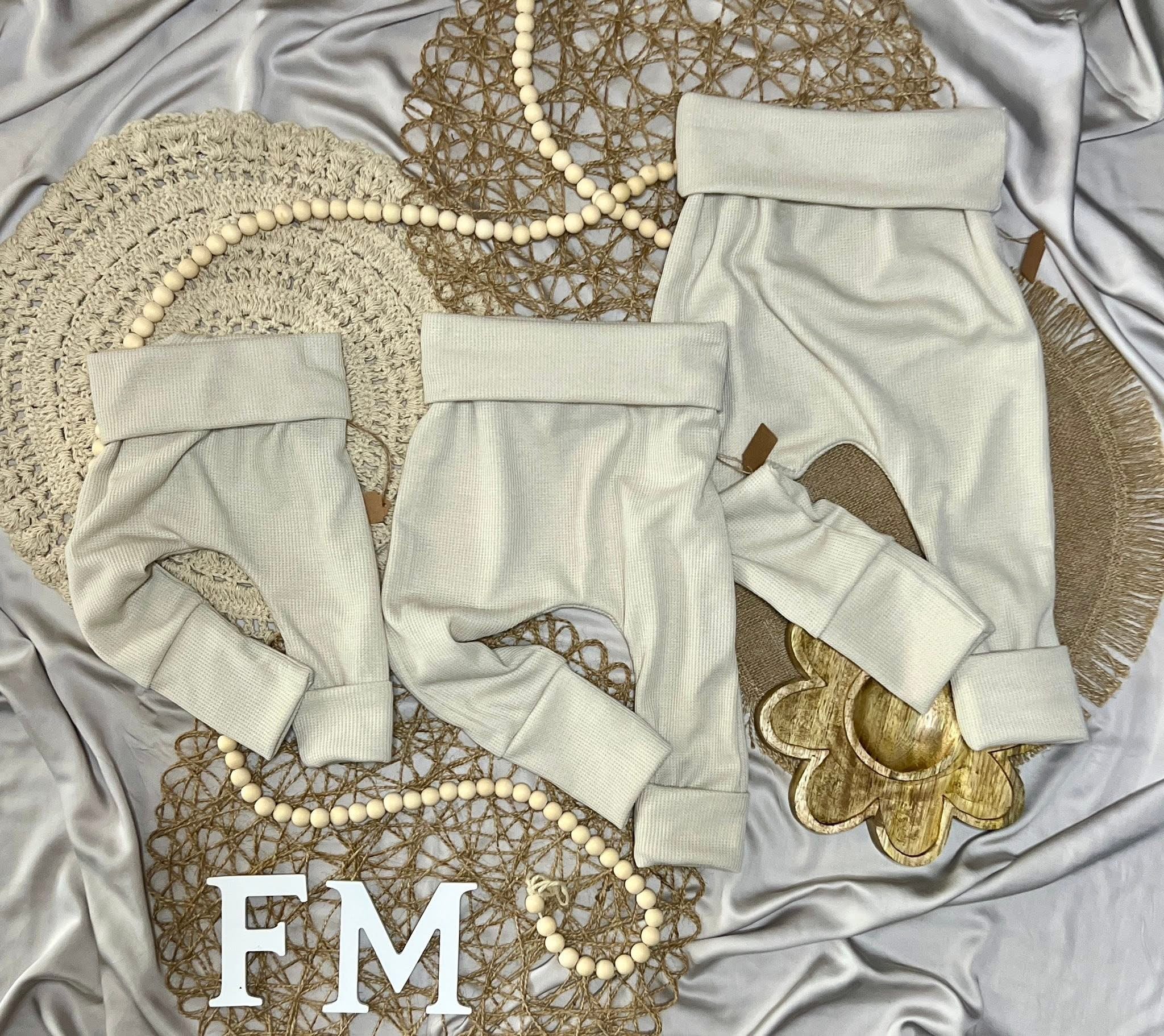 Beige Waffle GWM Joggers