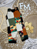 Patchwork Pant Overall 9M-12M